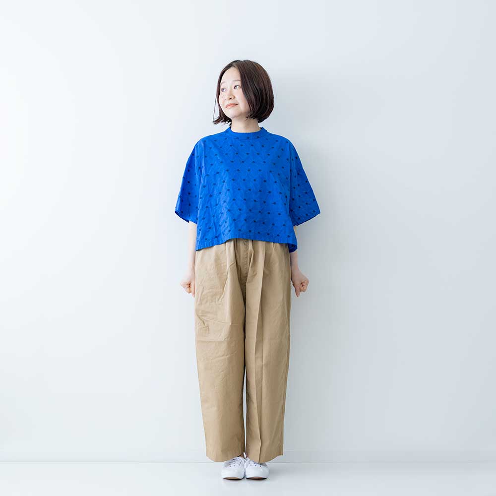 Rakuten - MidiUmi　ドット柄ワイドシャツプルオーバー