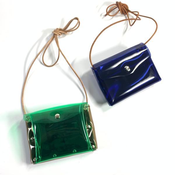 全11色 お財布ショルダー M お財布ポシェット クリアバッグ ミドルウォレット メンズ レディース ブランド クリア 透明 acp pst 楽天市場店 送料無料 受注生産 2~4週