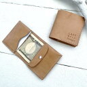 二つ折り財布 本革 メンズ レディース 財布 コンパクト 小銭入れつき 薄型 2つ折り ブランド 革 ヌメ革 レザーnfl pst 楽天市場店 送料無料 受注生産 2~4週