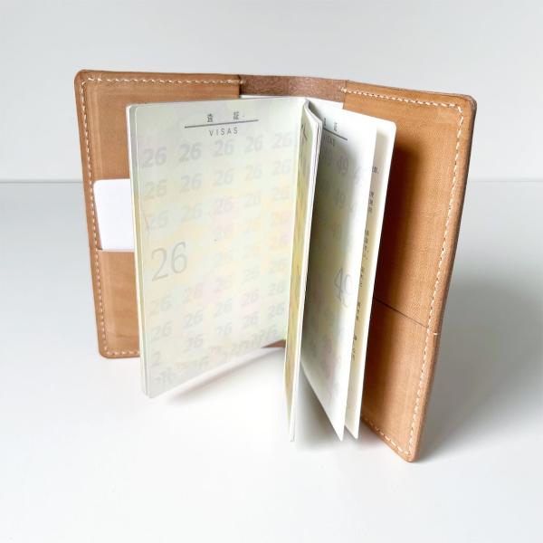 本革 パスポートケース 一枚革 パスポートカバー パスポート収納 B7 メンズ レディース ブランド 革 ヌメ革 レザー 牛革 nfl pst 楽天市場店 送料...