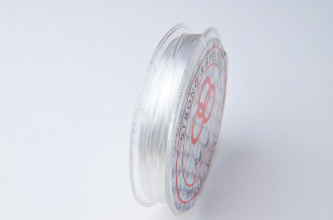 10M巻 ホワイト 【オペロンゴム（水晶の線） 】 [R1598-A]