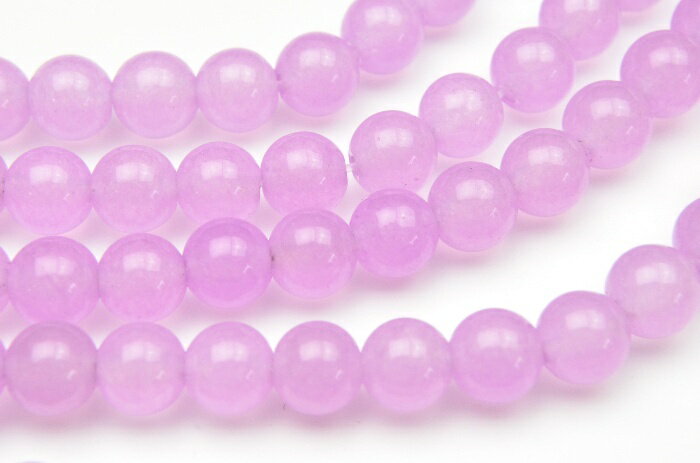 【連売り】ジェード　ライトパステルカラー　　6mm　1連（約38cm）天然石 パワーストーン ビーズ パーツ _R1792-6