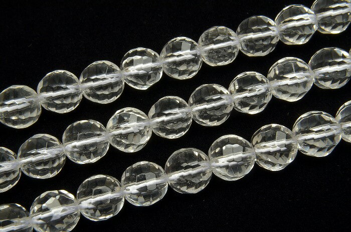 【連売り】水晶　ツイストカット　8mm　1連（約38cm）天然石 パワーストーン ビーズ パーツ _R1856-8
