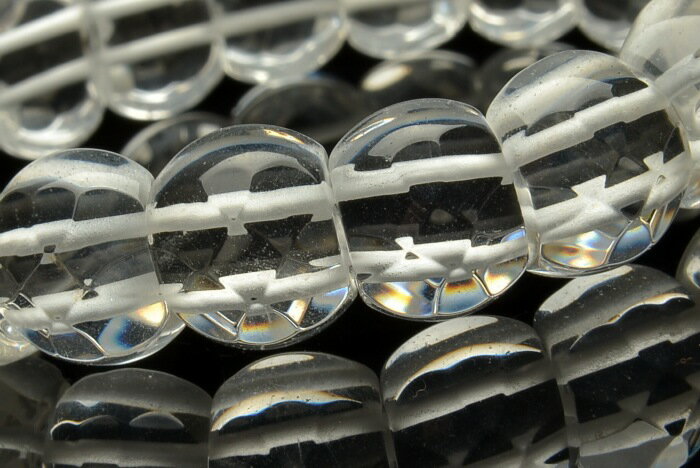 水晶 　13mm　 天然石 パワーストーン バングルRLA3408-1