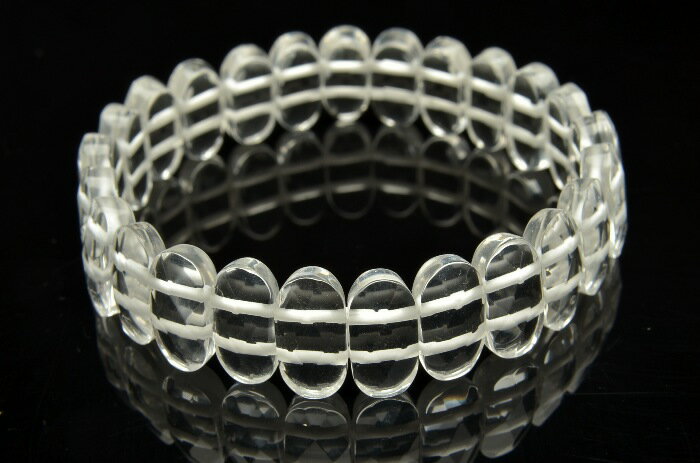水晶 　14mm　 天然石 パワーストーン バングルRLA3408-5