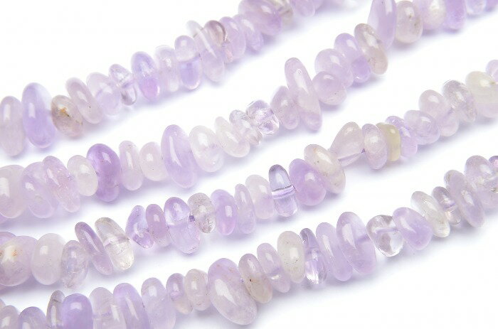 【連売り】ラベンダーアメジスト　4x8mm　1連（約38cm）天然石 パワーストーン ビーズ パーツ _R1959