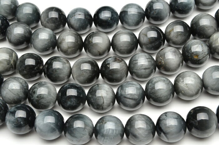 【10％OFF!】【連売り】イーグルアイ 10mm 1連（約38cm）天然石 パワーストーン ビーズ パーツ _R5076-10