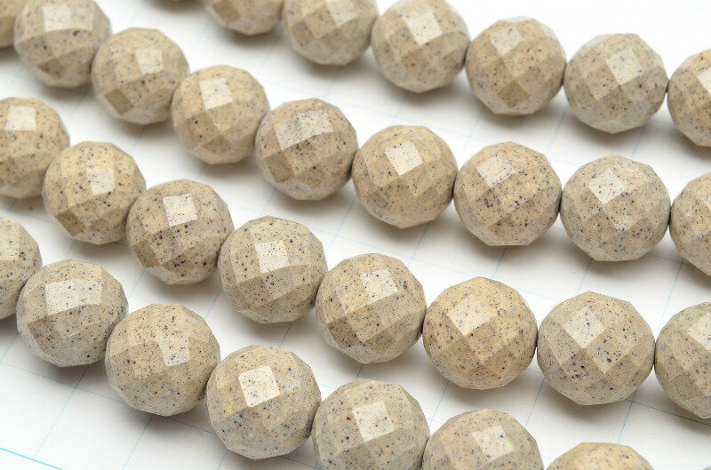 【10％OFF!】【連売り】高品質 台湾産北投石 64面カット　12mm　1連（約38cm）天然石 パワーストーン ビーズ パーツ _R5503-12