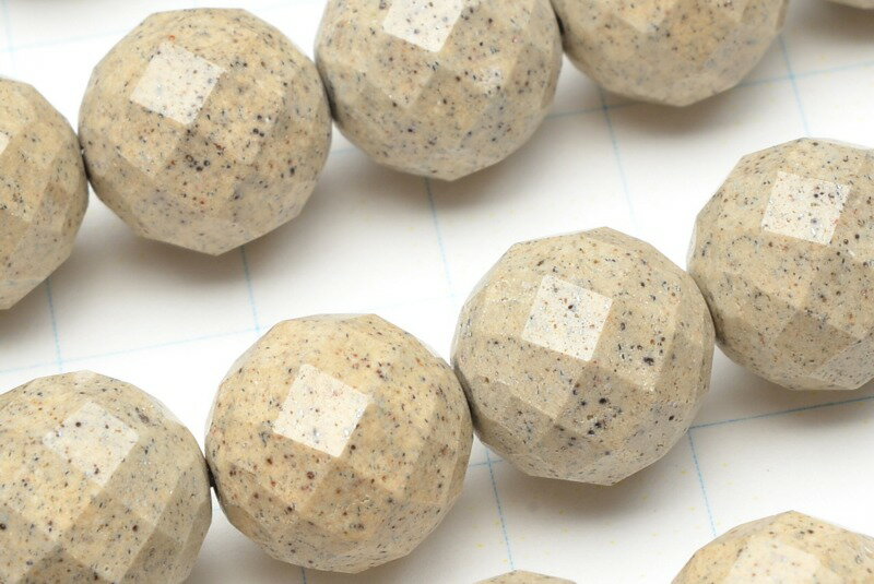 【10％OFF!】【連売り】高品質 台湾産北投石 64面カット　12mm　1連（約38cm）天然石 パワーストーン ビーズ パーツ _R5503-12