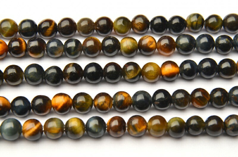 イエロー・ブルータイガーアイ　4mm　1連（約38cm） アクセサリー _RG8-17