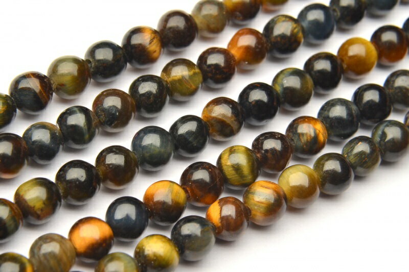 イエロー・ブルータイガーアイ　4mm　1連（約38cm） アクセサリー _RG8-17