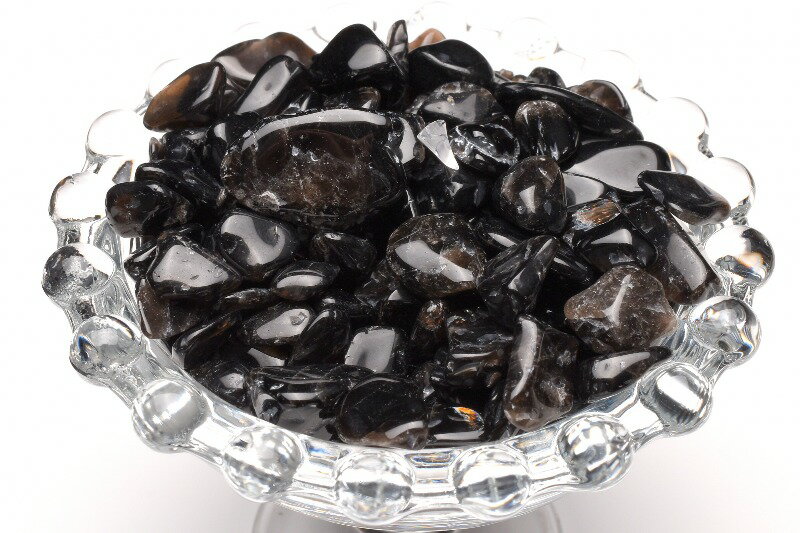 モリオン 100g　浄化用 インテリア用 さざれ アクセサリー _R5558-79