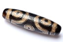 【10%OFF!】銀線天珠 六眼天珠 49x14mm チベット御守り アクセサリー _PRG759(3)