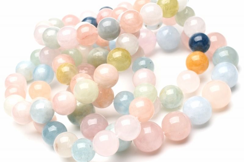 ミックスベリル　6mm　 天然石 パワーストーン ブレスレット 1個売り アクセサリー _RB12-6