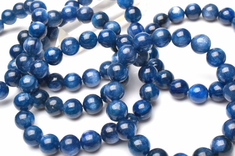 AA カイヤナイト　10mm　 天然石 パワーストーン ブレスレット 1個売り アクセサリー _RB19-10