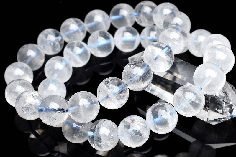 ホワイトガーデンクォーツ　10.5mm　 天然石 パワーストーン ブレスレット 1個売り アクセサリー _B1220-105