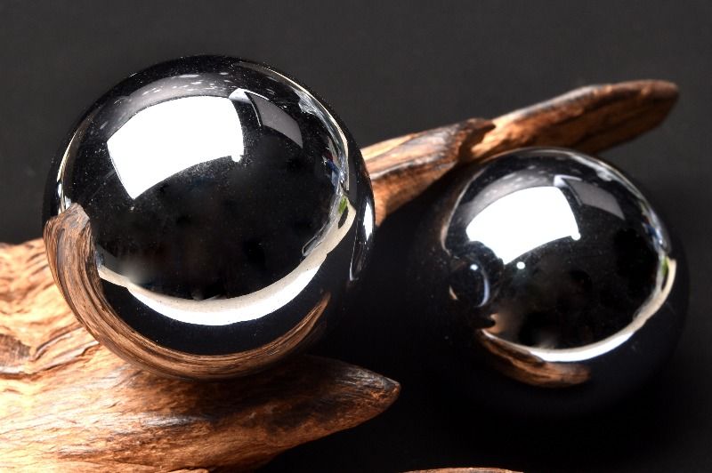 テラヘルツ鉱石　40mm　丸玉(台座付き) スフィア 1個売り アクセサリー _CRG91【宅急便のみ】