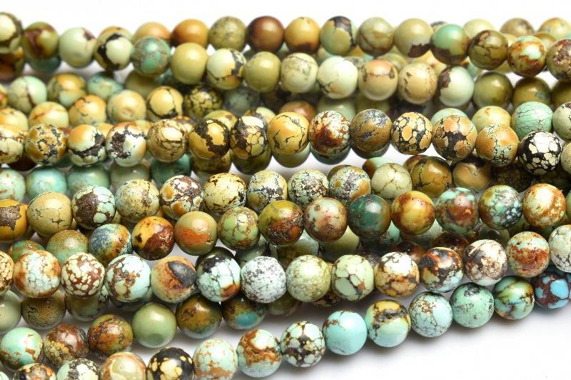 ターコイズ　4mm　1連（約38cm） 天然石 パワーストーン ビーズ パーツ _RG576-4