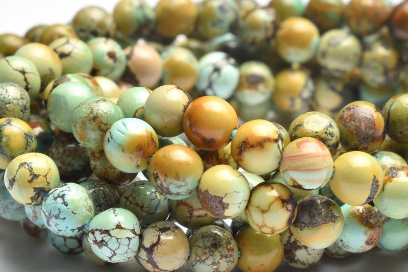 ターコイズ　4mm　1連（約38cm） 天然石 パワーストーン ビーズ パーツ _RG576-4