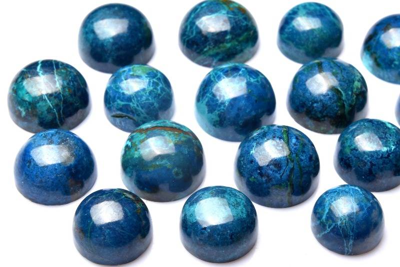 【10％OFF!】アースカラー クリソコラ　13-16mm　コイン ルース ハンドメイド 1個売り _PRG1956-2