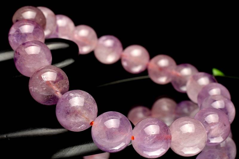 【20％OFF!】【1点物】高品質◇華やか ピンクスーパーセブンアメジスト　10.5mm ブレスレット アクセサリー _L3592 高品質アイテム