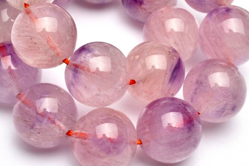 【30％OFF!】【1点物】高品質◇華やか ピンクスーパーセブンアメジスト　10.5mm ブレスレット アクセサ..