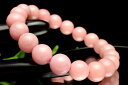 【1点物】AAA☆艷やか高品質 ピンクタルク(ソープストーン) 10mm ブレスレット アクセサリー _L4652 高品質アイテム