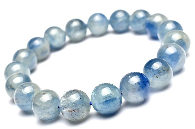 【1点物】シリカたっぷり カイヤナイトシリカ　10.5mm ブレスレット アクセサリー _L5133