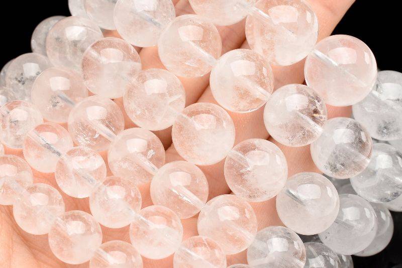 ブレーデッドクォーツ 丸玉 8mm B　　※ 天然石 天然石ビーズ パワーストーン 1粒売り バラ売り 1玉販売 【クーポン対象】【39ショップ】