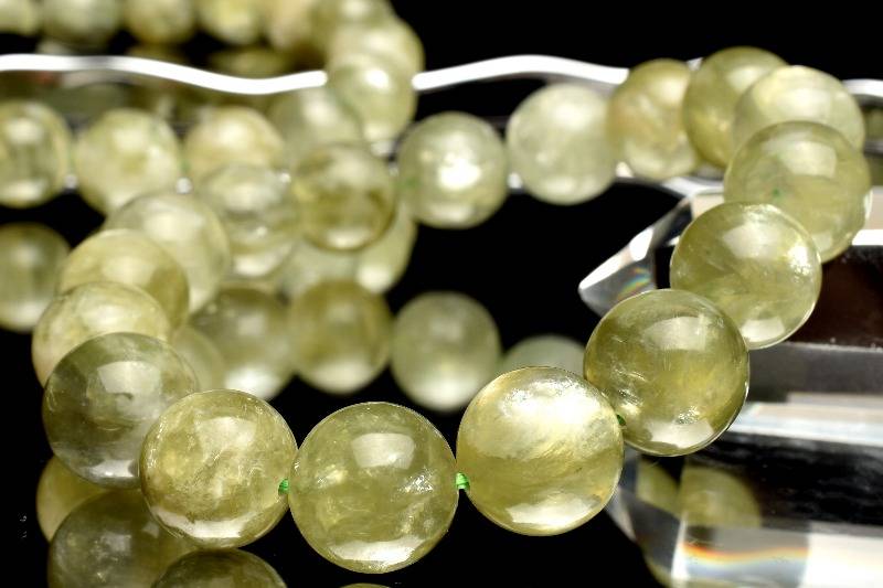 雲母の輝き ミントグリーンマイカ　11.5mm ブレスレット アクセサリー 1個売り _BG5226-115