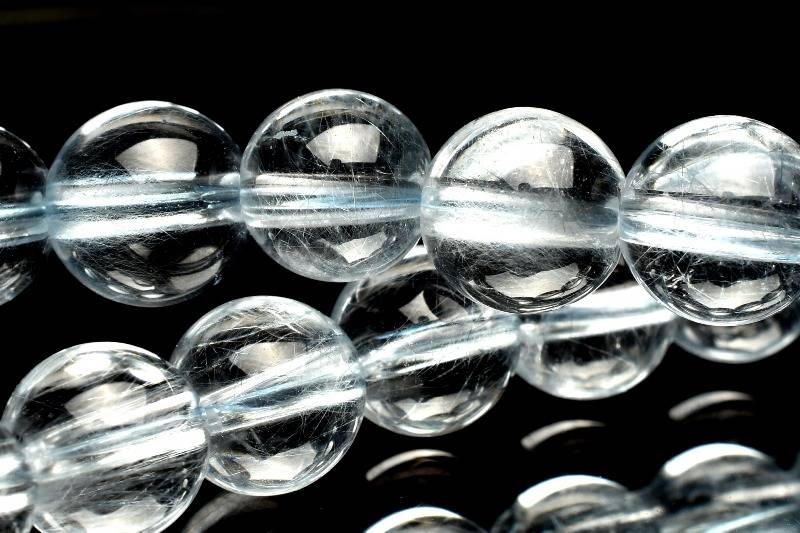 【30％OFF!】【1点物】AAAA☆希少カラー ブルールチルクォーツ　6mm ブレスレット アクセサリー _L9718 高品質アイテム