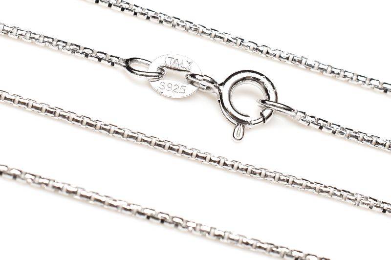 Silver925 ベネチアンチェーン(デザインあり) 45cm チェーン ネックレス アクセサリー ハンドメイド _KZ164