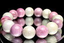【20%OFF!】【1点物】希少ミルキー◇マルチカラー ピンクマイカ 14.5mm ブレスレット アクセサリー _M4005|詳細画像