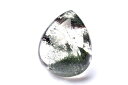 【1点物】AA☆内包美 グリーンファントムクォーツ 26x21mm ドロップ ルース ハンドメイド _PB9569