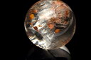 【1点物】希少内包 ライモナイト&マーカサイトインクォーツ 20.5mm 丸玉(台座なし) スフィア ハンドメイド _PB9599