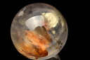 【1点物】希少内包 ライモナイト&マーカサイトインクォーツ 21.5mm 丸玉(台座なし) スフィア ハンドメイド _PB9600