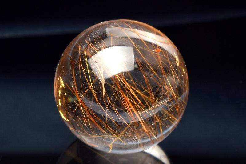 【40％OFF!】【1点物】AAA☆内包美 ブロンズルチルクォーツ　18.5mm　丸玉(台座なし) スフィア ハンドメイド _PB9608【宅急便のみ】 高品質アイテム