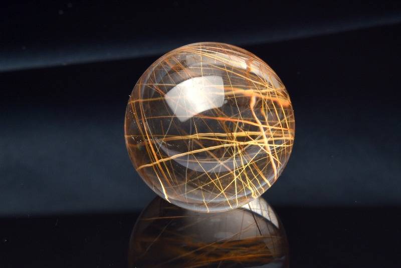 【40％OFF!】【1点物】AAA☆内包美 ブロンズルチルクォーツ　18.5mm　丸玉(台座なし) スフィア ハンドメイド _PB9608【宅急便のみ】 高品質アイテム