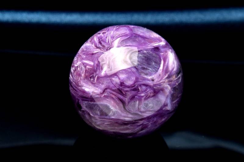  1点物 高発色 チャロアイト 19mm 丸玉(台座なし) スフィア _PC275