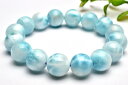 【1点物】癒やしの波模様 ラリマー 13-13.5mm ブレスレット アクセサリー _M5857(3)