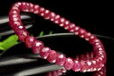 【1点物】AAAA☆高品質ミャンマー産 ルビー 3.5-4x6mm ボタンカット ブレスレット アクセサリー _M6370 高品質アイテム