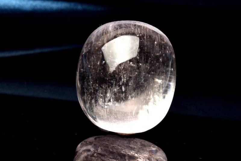 【30％OFF!】【1点物】AAA☆繊維構造 クンツァイト　20x18mm　オーバル ルース ハンドメイド _PC1609