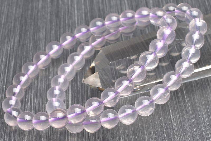 【20％OFF!】モザンビーク産 ローズクォーツ　8mm ブレスレット アクセサリー 1個売り _B1398-8