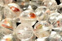 【20%OFF!】【1点物】高発色◇クリア オーロラクォーツ(ライモナイトインクォーツ) 8mm ブレスレット アクセサリー _M9209(3)