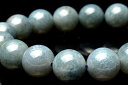 【1点物】ナイジェリア産 青瑪瑙(ブルーアゲート) 12mm ブレスレット アクセサリー _M9872(3)