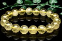 【1点物】透明感あり◇クリストバイライト内包 リビアングラス 11mm ブレスレット アクセサリー _U5874