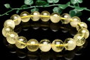 【1点物】透明感あり◇クリストバイライト内包 リビアングラス 11mm ブレスレット アクセサリー _U5875