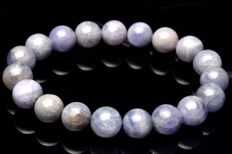 【30％OFF!】【1点物】希少◇紫陽花パープル タンザナイト　10-11mm ブレスレット アクセサリー _MA1898