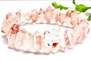 【1点物】希少形状 レッドファントムクォーツ 5-8x14-21mm 両剣ポイント ブレスレット アクセサリー _MA1967