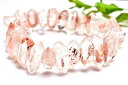 【1点物】希少形状 レッドファントムクォーツ 6-8x14-20mm 両剣ポイント ブレスレット アクセサリー _MA1970